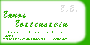 banos bottenstein business card